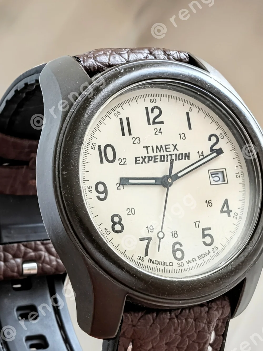 Timex Expedition Cream Field Watch Indiglo